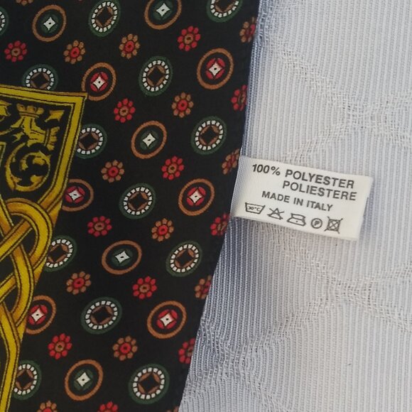 JG Hook Equestrian Print Scarf Horse Shows Jockeys 1990s ITALY - Picture 5 of 7